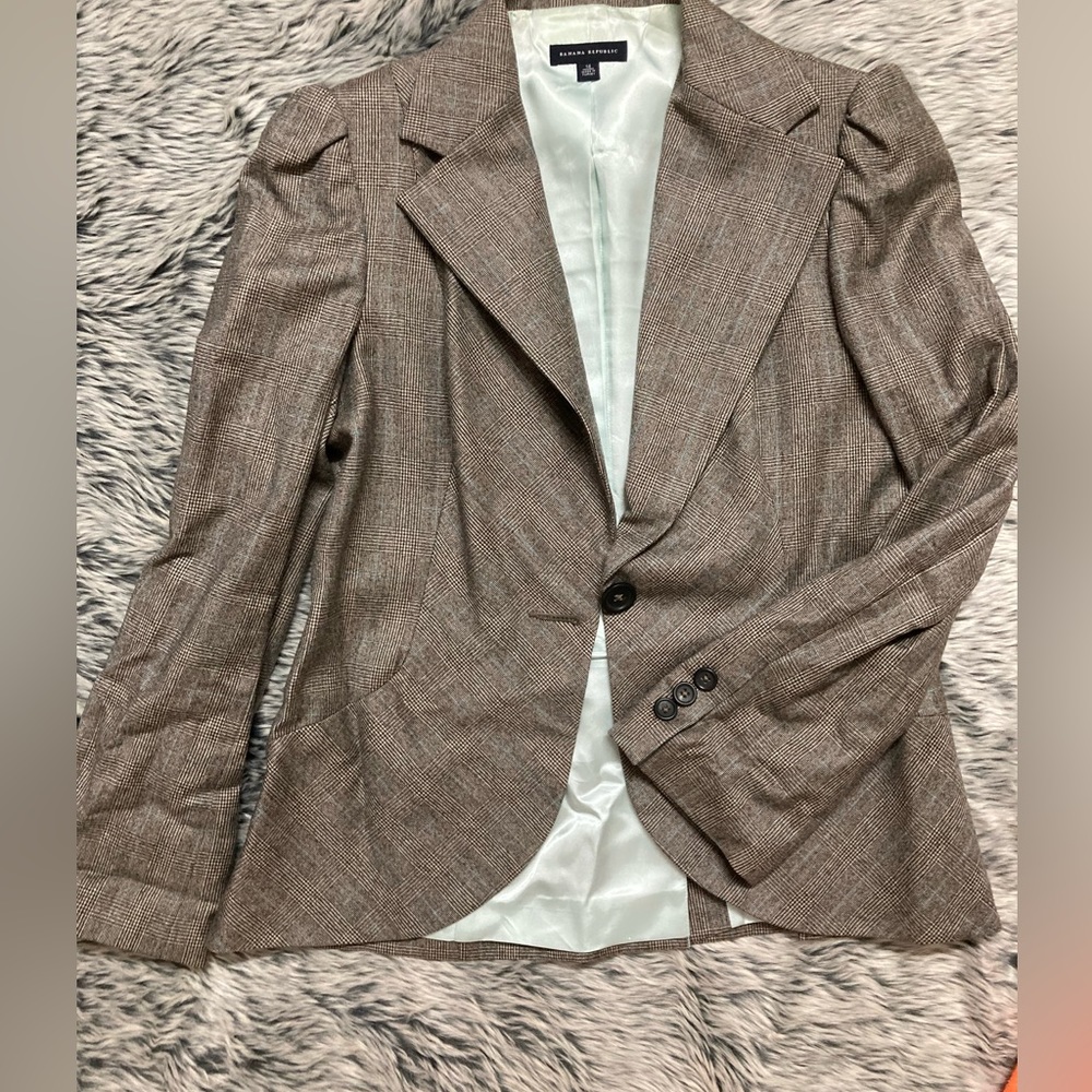 Vintage Banana Republic Blazer plaid